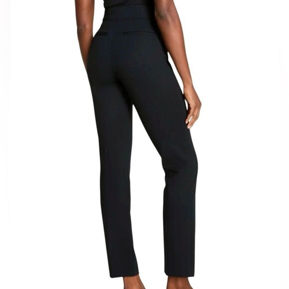 SPANX Ponte Slim Straight Pants in Dark Black Women’s L - Picture 5 of 11